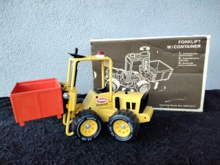 Vintage Mighty Tonka Forklift Truck Toy Fork Lift Metal 1970’s Toy Xr - 101 W/box