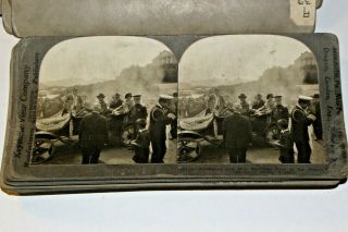 A852,  Pres.  Harding Real Photo,  Stereoview.  Ride Sitka Alaska In Flivver