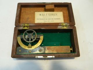 Vintage W & L E Gurley Siting Level Surveying Instrument