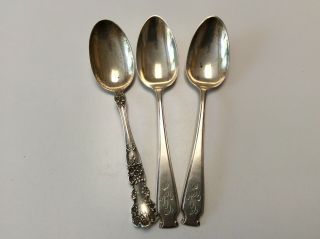 Three (3) Sterling Silver Spoons (scrap?) 63 Grams