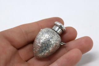 Fantastic Antique Victorian Solid Silver Scent Bottle Urn Shape 185