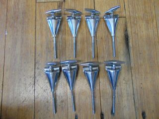 Set Of 8 Vintage Slingerland Bass Drum T Rods And Claws