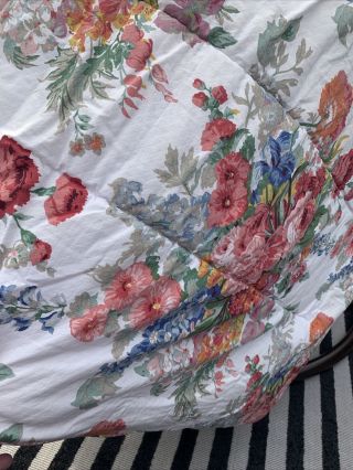Vintage Ralph Lauren Queen Melissa Comforter South Hampton Beach House Floral