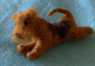 Lakeland Terrier “stanley” Dog Handmade Collectable Mini Wool Sculpture