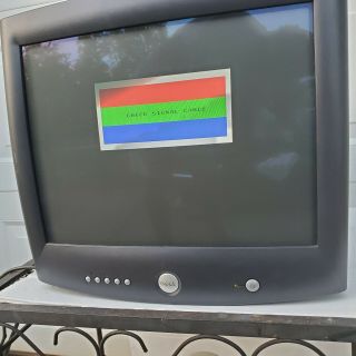 Vintage Retro Gaming Dell 18 " Crt Monitor M991 W/ Vga/power Cable