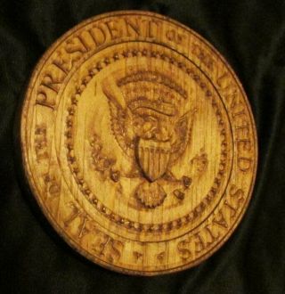 3D Carved Wood Presidential seal 3