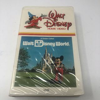 Vhs Tape A Dream Called Walt Disney World - " Walt Disney Home Video "