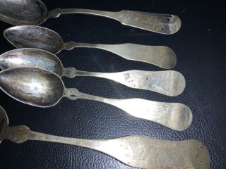 C.  L.  Buswell Spoons 1 Large/3 Tea (a.  S.  H. ) And 1 Large.  J.  Gorham & Son