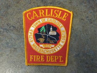 Carlisle Fire (ma,  Middlesex Co. ) Shoulder Patch