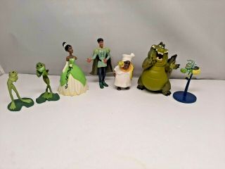Disney Princess & The Frog Play Set Toy Pvc Cake Toppers Figures Tiana Damage