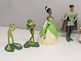 Disney Princess & the Frog Play Set Toy Pvc Cake Toppers Figures Tiana Damage 2