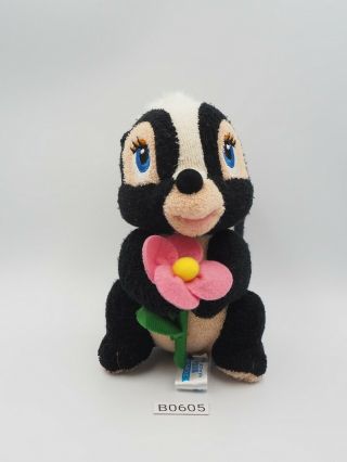 Bambi Disney B0605 Flower Skunk Sega 2002 Plush 6 " Stuffed Toy Doll Japan