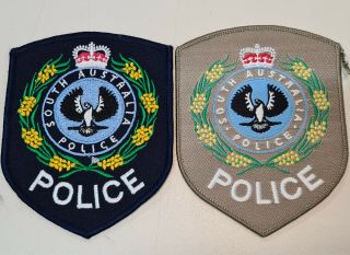 Post Ww2 Era Obsolete South Australian Police Force Uniform Patches