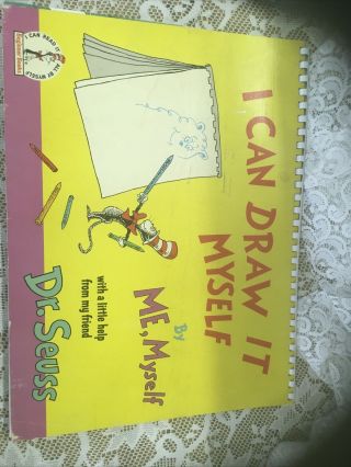 Vintage I Can Draw It Myself 1970 Dr.  Seuss 1st Edition Oversized,  Colored