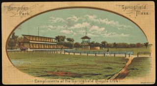 1886 Boston Red Stockings Baseball Stadium Hampden Park Springfield Ma Bike Race