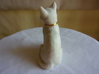 Vintage Lenox China hand crafted playful cat with ball wearing necklace figurine 3