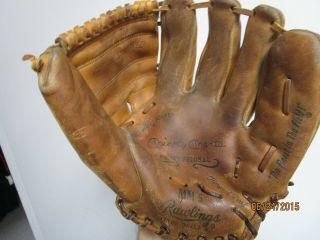 Vintage Rawlings Mickey Mantle Mm5 Leather Baseball Glove - Rht