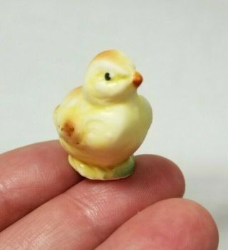 Vintage Miniature Baby Chick Chicken Bone China Figurine 1 "