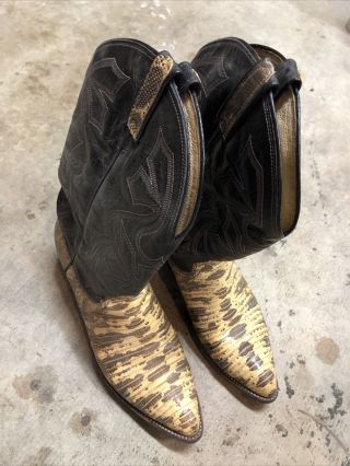 Vintage Dan Post Western Alligator Boots Men’s Size 9