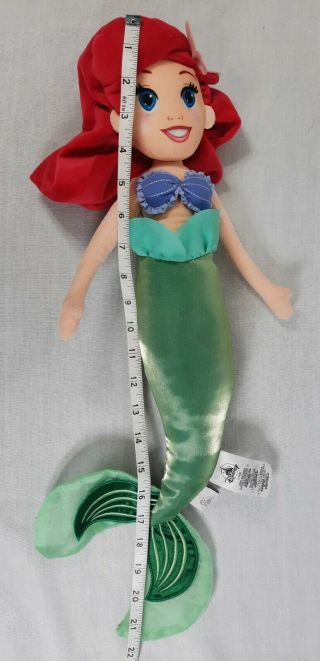 Disney Princess The Little Mermaid Ariel Plush Doll Stuffed Toy 21 