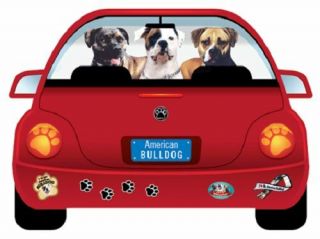 American Bulldog Pupmobile Magnet