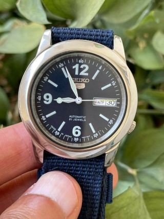 Vintage Gents Seiko 5 21 Jewels Automatic Watch 40mm
