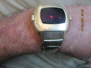 Vintage Pulsar 1973 Time Computer 14k G/f Watch Band For Repair