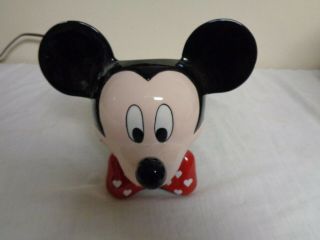 Disney Mickey Mouse Head Teleflora Gift Planter Bow Tie Planter Figurine Vase