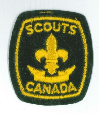Scouts Of Canada / Canadian - Scout Cloth Beret / Hat Patch