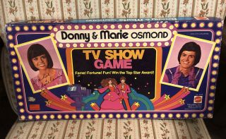 Vintage Mattel Donny And & Marie Osmond Tv Show Board Game 1976 Rare Complete