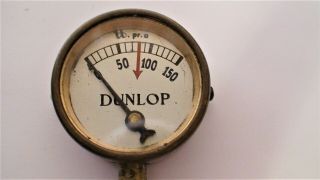 Vintage Dunlop Brass Tyre Pressure Gauge