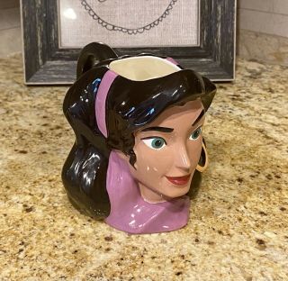 Vintage Disney Hunchback Of Notre Dame Esmeralda Figural Mug