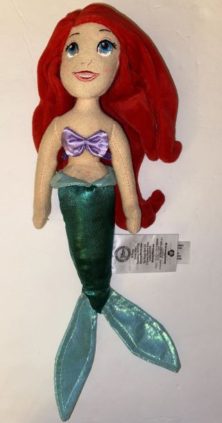 Disney Princess The Little Mermaid Ariel Soft Plush Doll Stuffed Toy 11 " Girl