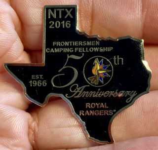 Royal Rangers Pin 50th Anniversary Ntx Texas 2016 Collectible Tx Fcf