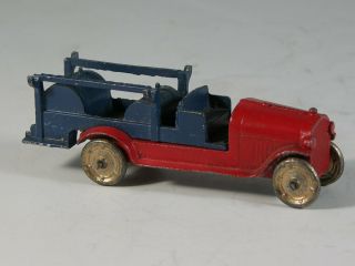 1920s Tootsietoy Die Cast Fire Engine / Ladder Truck In Fine Paint