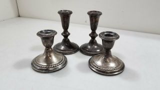 Gorham Empire Weighted Sterling Candle Holders