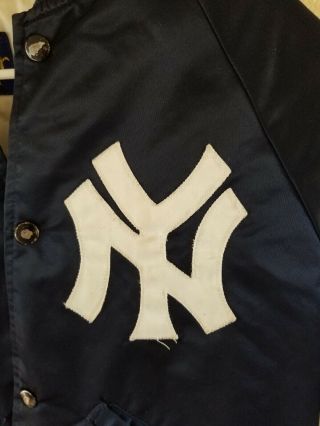 Vintage Starter York Yankees Satin Bomber Jacket Men 