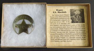 Deputy U.  S.  Marshal Badge,  crescent,  old west,  western,  Charles Colcord 2