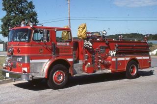 Baltimore County Md Engine 8 1972 Oren Pumper - Fire Apparatus Slide