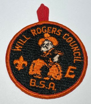 Will Rogers Council Patch Cp Solid Oklahoma State Boy Scout Bc1