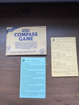 Official Boy Scout Compass Game For 20 Players