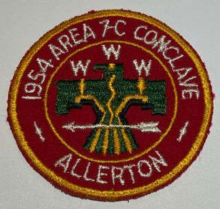 1954 Illinois Area 7 C Oa Conclave Patch Allerton Www Boy Scout Cl1