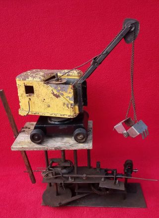 Vintage TONKA PRESSED STEEL CRANE SHOVEL Carnival Game Machine Digger Claw 2
