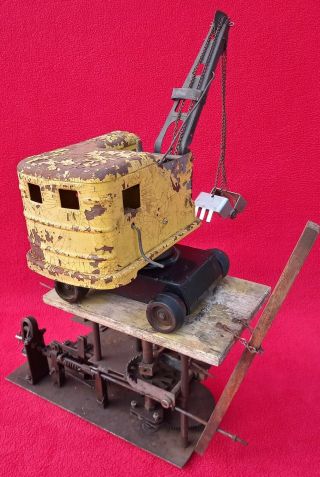 Vintage TONKA PRESSED STEEL CRANE SHOVEL Carnival Game Machine Digger Claw 4