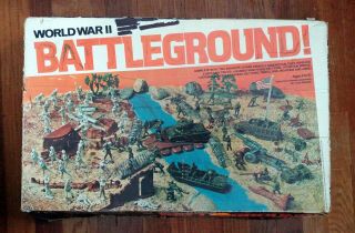 Vintage Marx World War Ii Battleground Playset 4204 1978 Made In Usa