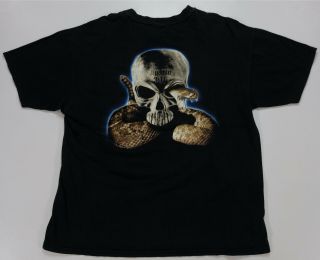 Rare Vintage Stedman Stone Cold Steve Austin 3:16 Snake Skull T Shirt 90s Sz Xl