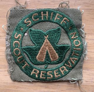 Vintage Schiff Scout Reservation Theodore Roosevelt Council Patch Boy Scouts Bsa