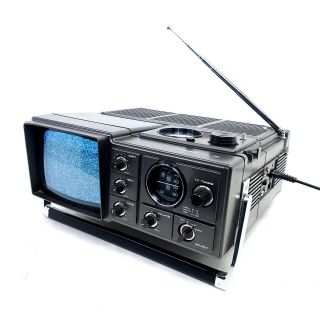 Vintage Sylvania Portable Radio TV CRT AM/FM 5 