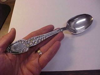 Tiffany & Co Broom Corn Sterling Silver 8 - 5/8 " Serving Spoon B Mono 2.  92 Ozt