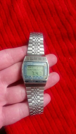 Seiko Vintage Digital A239 502a Led World Time Dual Display Watch